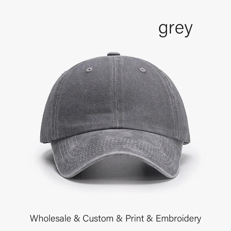 Casquette de baseball rétro SLECKTON avec logo brodé personnalisé pour hommes et femmes, design DIY, lettre, impression graphique personnalisée, vente en gros