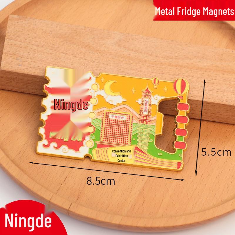 Mudanjiang Kühlschrankmagnet Flaschenöffner - Kundenspezifischer Metall-Kultur-Souvenir 2025
