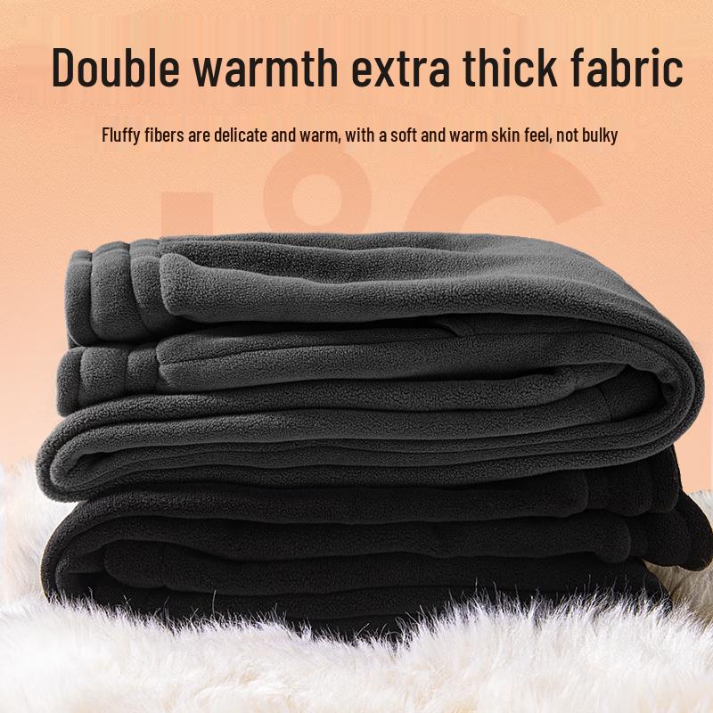 VANCL Men's Winter Double-Sided Fleece Jogger Pants