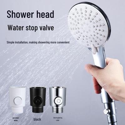 Threaded Angle Valve with Shower Handheld Spray and Quick Switch, One-Key Water Stop Adjustment.