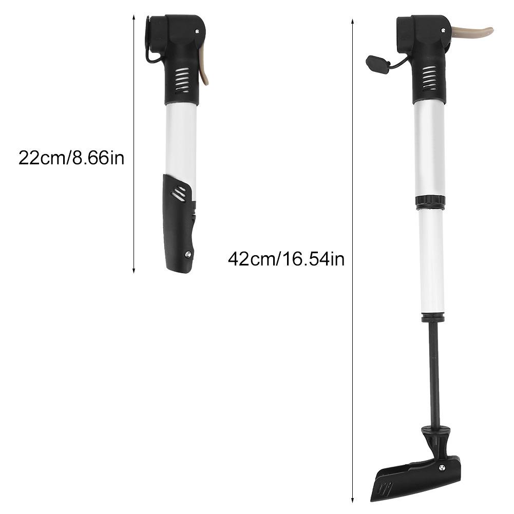 Bicycle Bike Cycling Tyre Air Pump Portable Aluminum Alloy Mini Inflator
