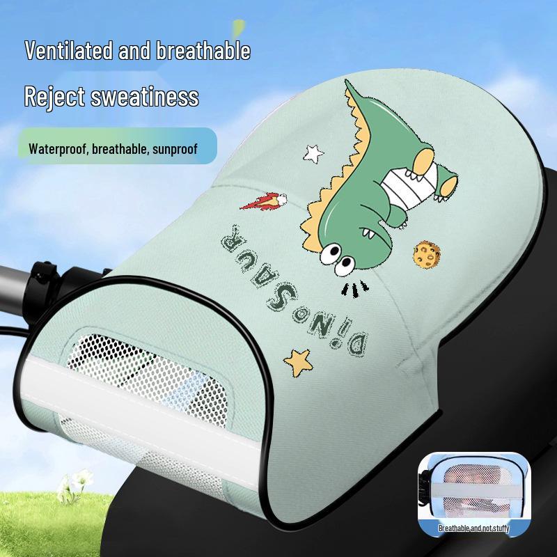 Electric Vehicle Sunshade Handlebar Covers: Waterproof, Windproof & UV-Protective