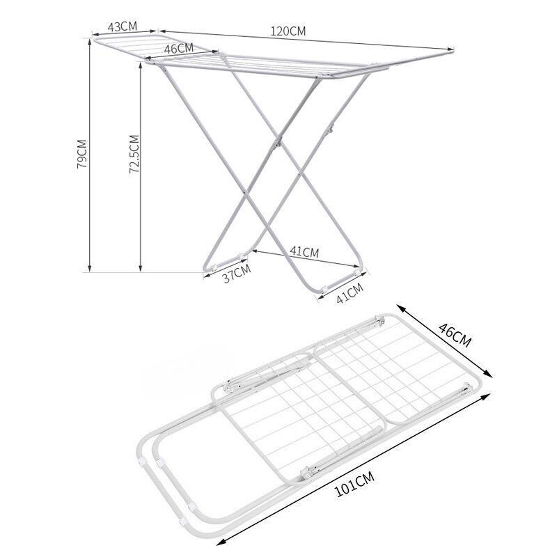 Versatile storage of clothes, towels, and various items, floor drying racks, laundry racks, folding hangers, home clothes