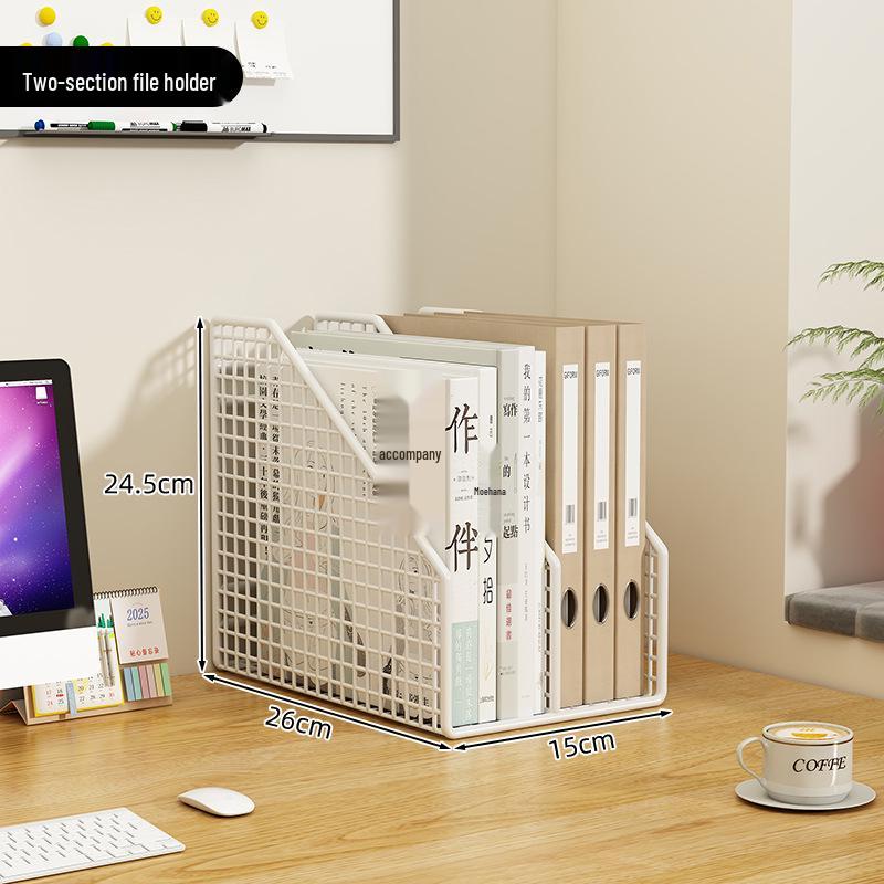 

Multi-Layer Desktop File Organizer and Storage Rack