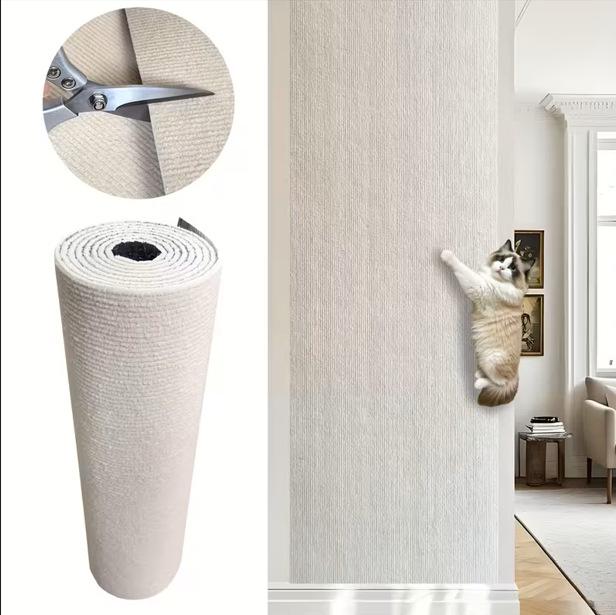 

Cat Scratching Pad Self-Adhesive Protective Pad To Prevent Cats From Scratching The Sofa - 40×300CM 40*300cm слоновая кость