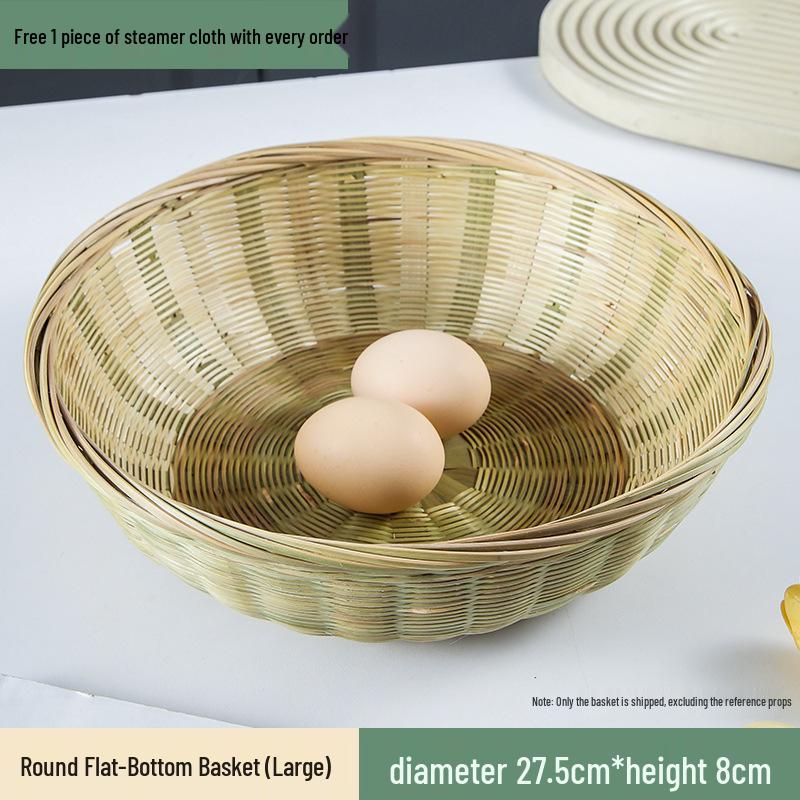 Creative Farmhouse Bamboo Woven Storage & Sieve Basket for Kitchen & Vegetable Use