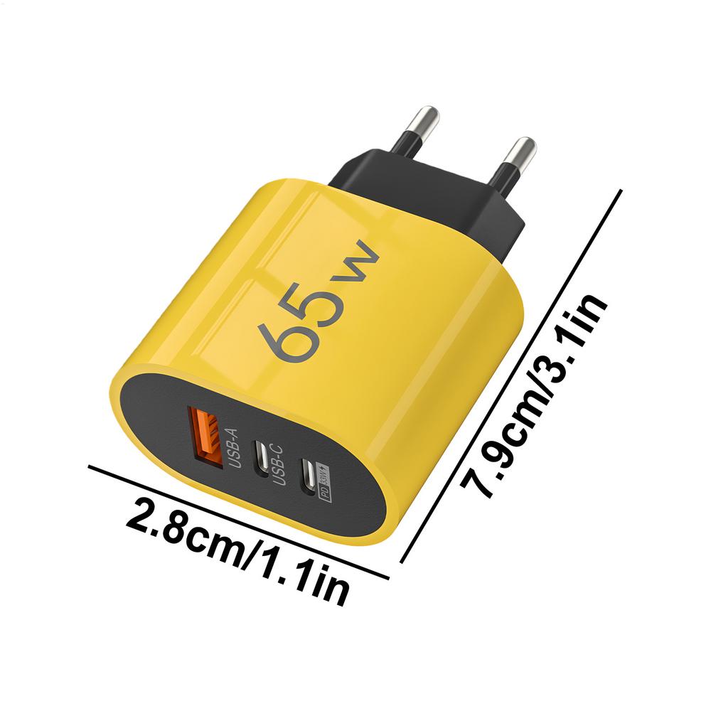 3-Port QC3.0 Fast Wall Charger Safe USB A Adapter Plug with SmartIC for Home Office Travel, Hotel Dorm Bedroom Apartment Use