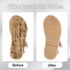 2 Pack Bowling Shoe Brush 2-in-1 Heavy Duty Scrubber for Shoes Sliders Golf Cleats and Boots Outdoor Shoe Cleaning Brushes for Mud and Dirt Durable