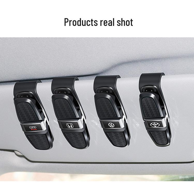Multi-Functional Car Sunglasses Holder & Sun Visor Clip