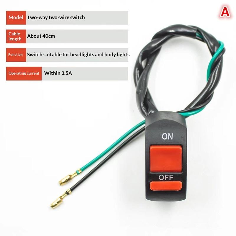 Motorcycle Handlebar Flameout Switch Motorbike ON OFF Button For Moto Bike Headlight Signal Lamp Universal Control Button