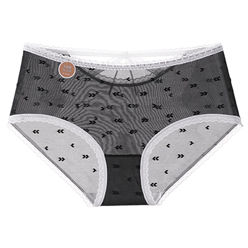 "15D Ultratenké Bezešvé Ledové Hedvábí Nadměrná Velikost Dámské Spodní Prádlo, Antibakteriální Bavlněný Klínek, Dutý Design"