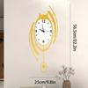 Modern Wall Clock Aesthetic Wall Watch Nordic Luxury Elegant Pendulum Clocks Minimalist Silent Decorative Living Room Watches
