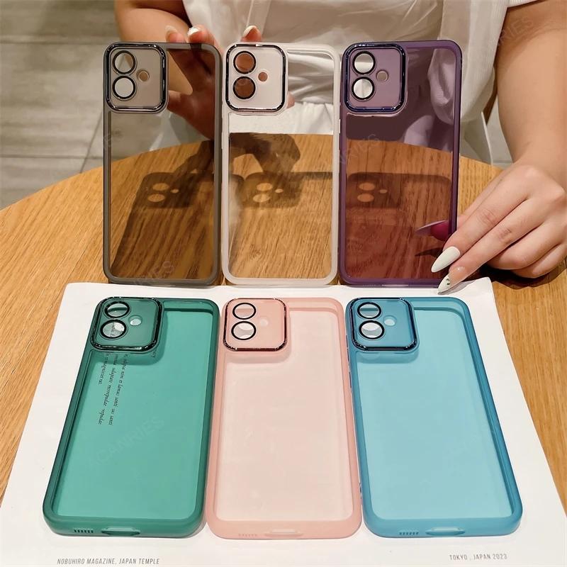 Dla Motorola Moto G85 G35 G60 G40 G54 G64 G34 G32 G24 G14 edge 40 50 50Ultra 5G Neo Pro Przezroczyste Silikonowe Etui Ochronne na Aparat