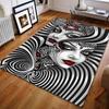 1PC Venetian Mask Print Carpet for Bedroom Living Room Bedside Sofa Floor Mat Modern Home Decor Play Area Rug Large Size
