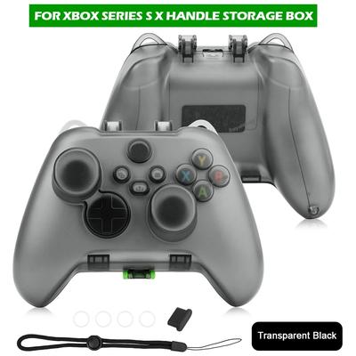 Transparent Clear Storage Case Controller Protective Cover Handle Shell with Charge Port For Xbox Series S X XSS XSX Controller