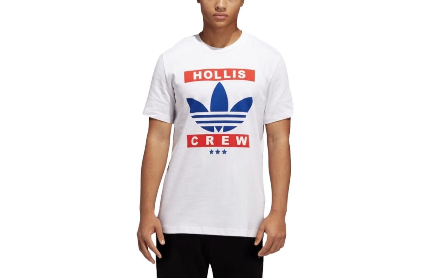 Adidas Originals Adidas Originals X RUN DMC T Shirts Men s White Crew Neck Moderate Other GN5927 S