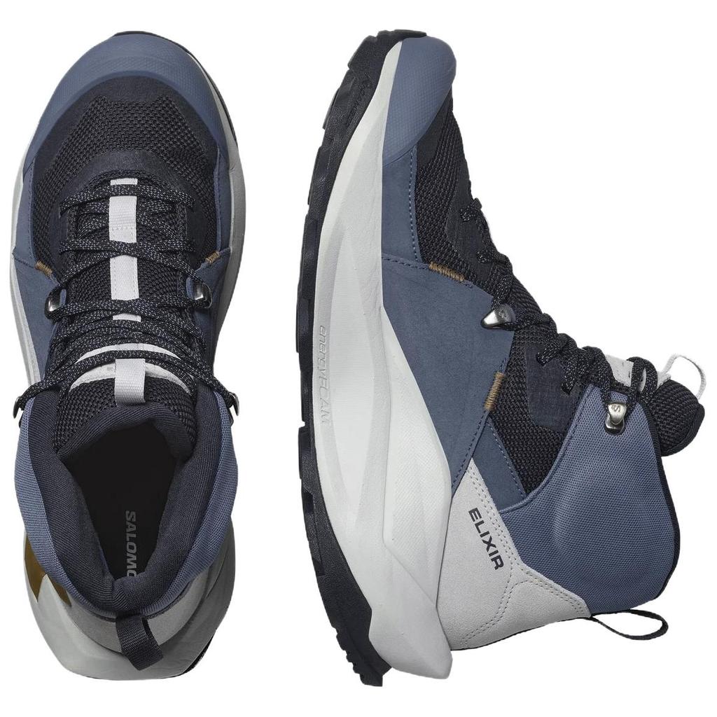 SALOMON Elixir Pohodlné Všestranné Podpůrné Trekové Boty se Středním Svrškem Pánské Trekové Boty Šedé L47576600