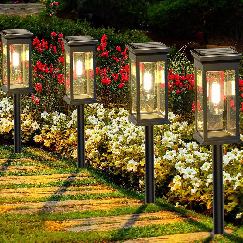 NuFeng Outdoor Solar Ground Lights 4-Pack