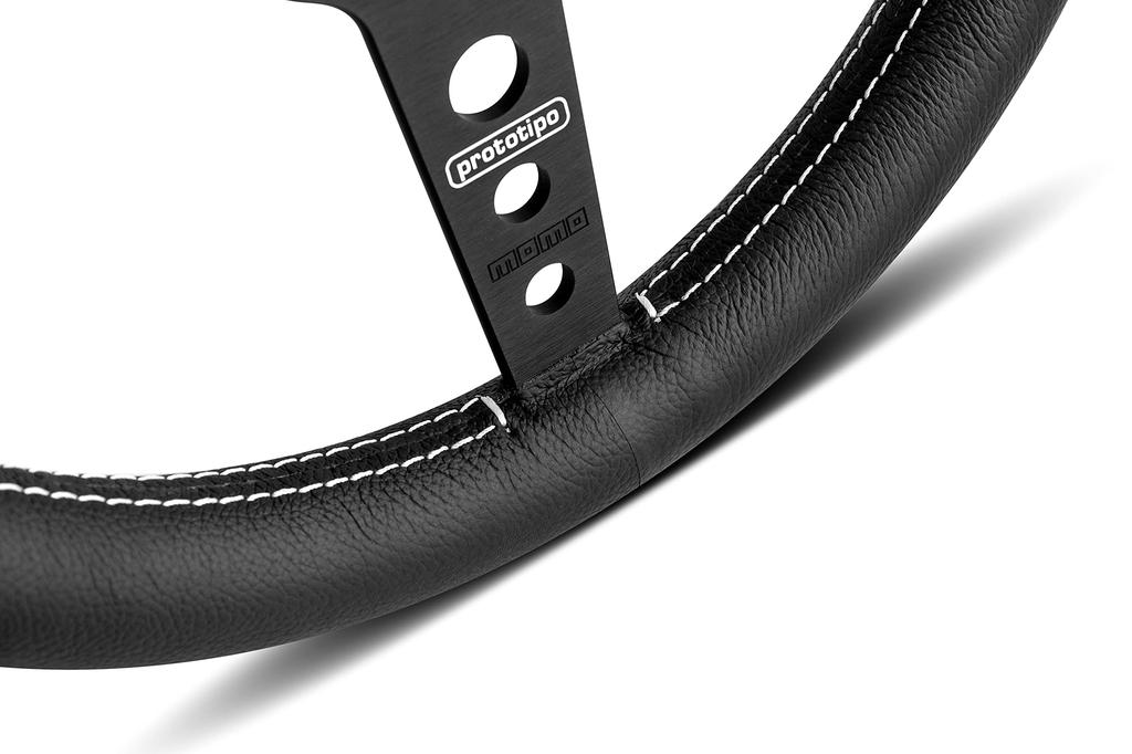 Momo Steering Wheel Prototype Black Spoke 320 P-8