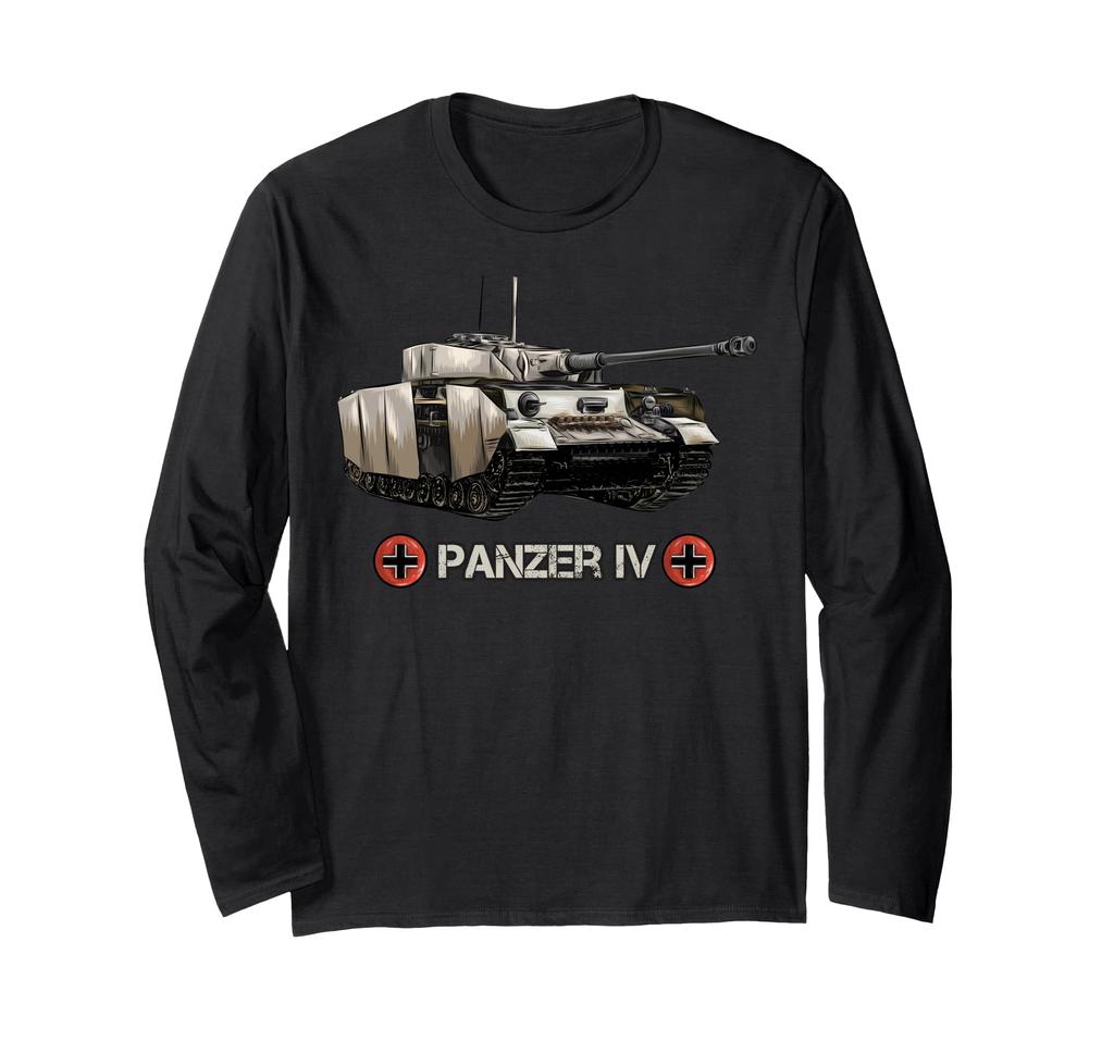 WWII German Panzer IV Tank Commemorative Long Sleeve T-Shirt