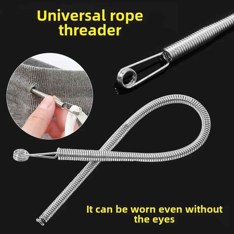 1/3/5Pcs Hoodies Elastic Band Lace Cord Flexible Drawstring Thread Bendable Spring Drawstring Threader Clip Diy Sewing Accessory