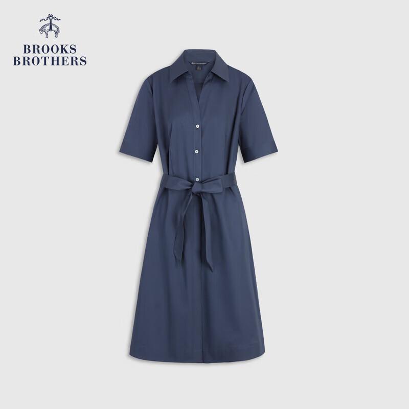 

BrooksBrothers Women s 2026 Spring/Summer Pure Cotton V-Neck Shirt Dress S