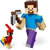 LEGO Minecraft Big Fig Steve und Papagei 21148 Bausteinspielzeug für Jungen