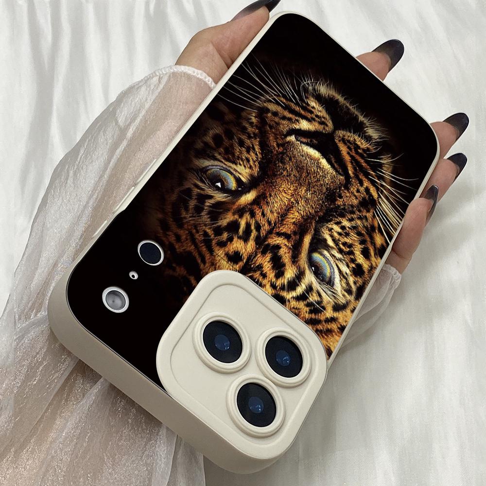 M325 Fashion Tiger Leopard Print Angel Eyes Soft Phone Cases for iPhone Samsung Galaxy Xiaomi Rdemi Huawei Honor Infinix Realme OPPO vivo All Model