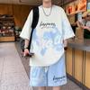 Men's Summer Casual Sports Suit: Teen Fashion Short Sleeve & Shorts Set