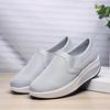 New summer and autumn casual thick-soled mesh breathable solid color loafer rocking shoes