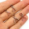 50pcs Stainless Steel Pendant Pinch Bail Clasps Necklace Hooks Clips Connector DIY Jewelry Making Findings Accessories