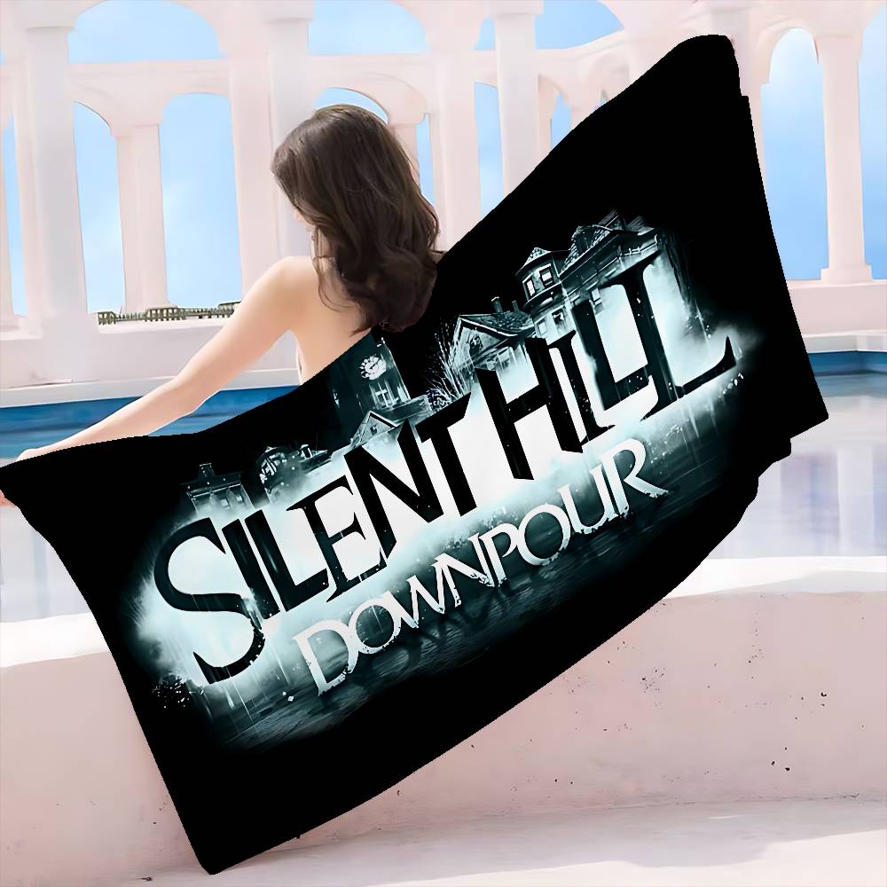 S-SilentS Hill game Beach Towel Colorful Bath Towels for Girl Microfiber Quick Dry Custom Sand Free Beach Yoga Spa Gym Pool