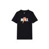 Jordan LIKE MIKE T Shirts Men's Blue Crew Neck Moderate Straight Fit AJ1164-010