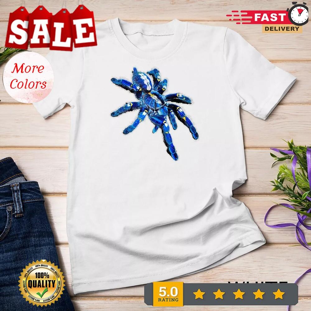 

2025/Blue Tarantula Spider Poecilotheria Shirt Unisex T-shirt Unisex T-Shirt XL