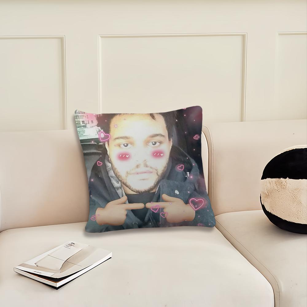 

Rapper Singer The W-weeknd funny cushion cover Pillow Cover Decoration Room Home Sofa living Office Car Nordic Simplicity 12x12Inch