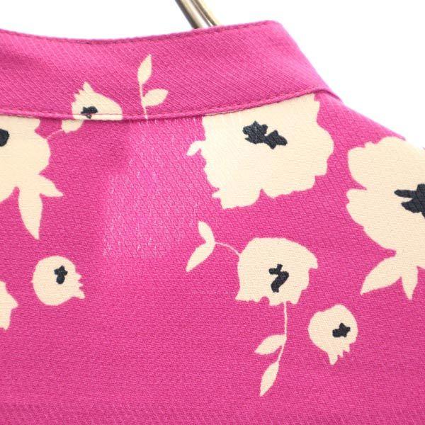 MAX&CO Floral Pattern Total Pattern Short Sleeve One Piece 36 Half Button Women Used