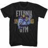 Masters of the Universe Eternia Gym Black Adult T-Shirt