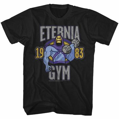 Masters of the Universe Eternia Gym Zwart Volwassen T-shirt
