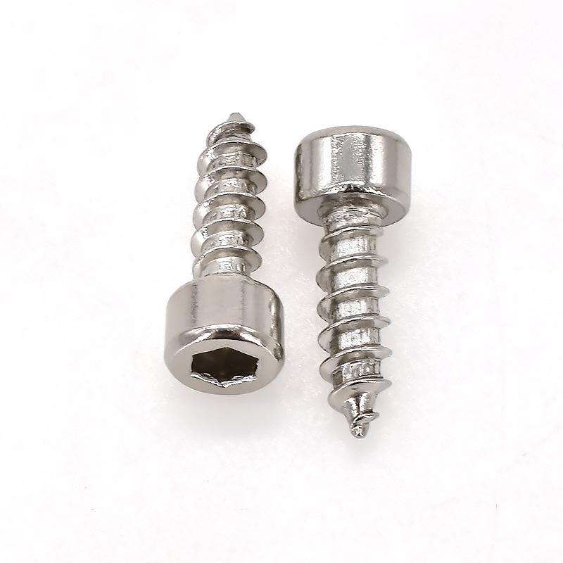 304 Pan Head Self-Tapping Coarse Thread Screw M1.7-M6 with Hex Socket