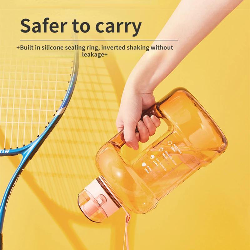 Grote Capaciteit BPA VRIJ Fitness Camping Waterbeker 1500ml Sportfles Waterkoker Draagbaar Transparant Hittebestendig Beker