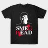 Herren Schwarzes T-Shirt mit Aufdruck Smeg Head Roter Zwerg No-Cut Transferpapier Druck Baumwoll-T-Shirt