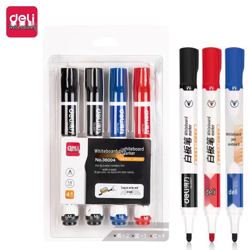 Deli Whiteboard Markers & Cleaning Sets
