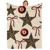 Layered Pink Gray Star Anime Cartoon Flannel Blanket Soft Warm Throw for Bedroom Sofa Car Kids Holiday Gift