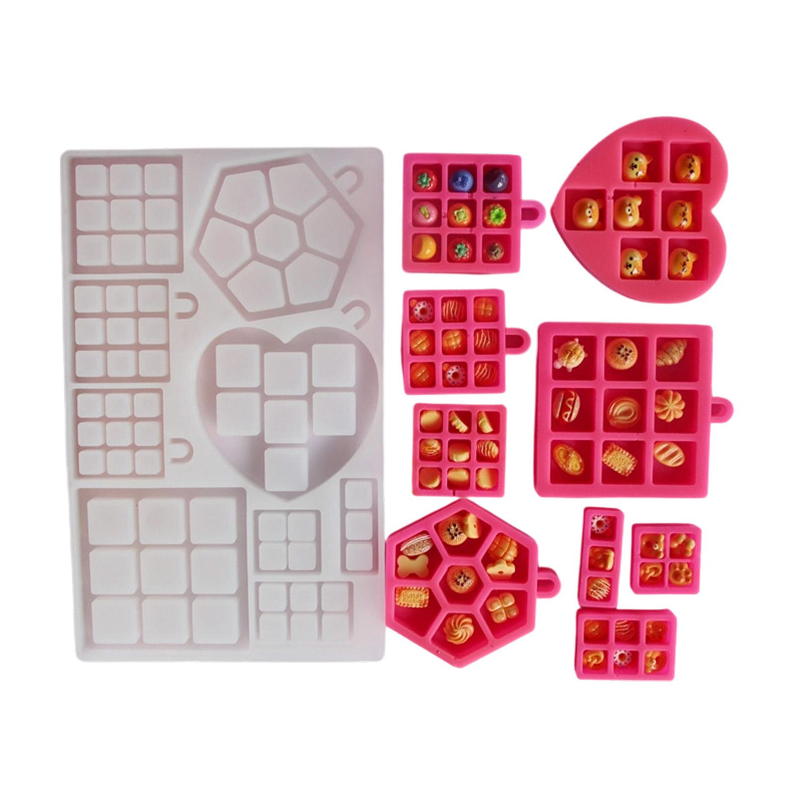 

Миниатюрная сетчатая форма для миниатюрных пищевых поделок, пищевая силиконовая форма-лоток, простая в использовании, DIY, аксессуары для мини-подставки для дисплея