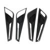4Pcs Car Interior Door Handle Bowl Cover Trim Carbon Fiber Style Replacement for Kia EV6 2022 Up
