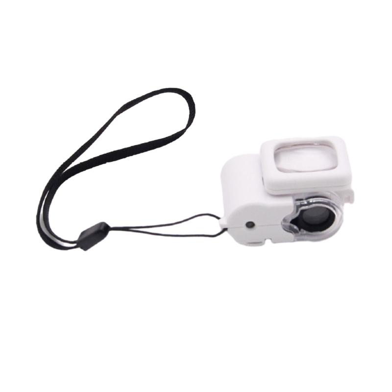 Wszechstronne LED Szkło Powiększające Przenośny Mini Mikroskop z Powiększeniem 20X/60X do Identyfikacji Biżuterii, Monet i Banknotów