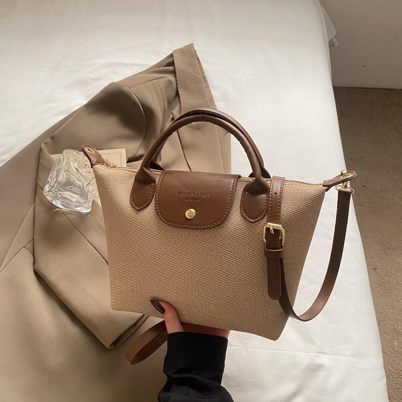 Popular niche contrasting color bag women's new high-end versatile messenger bag commuter handbag