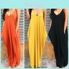 Plus Size Women's Boho Long Maxi Dress For Elegant Beach Holiday Parties