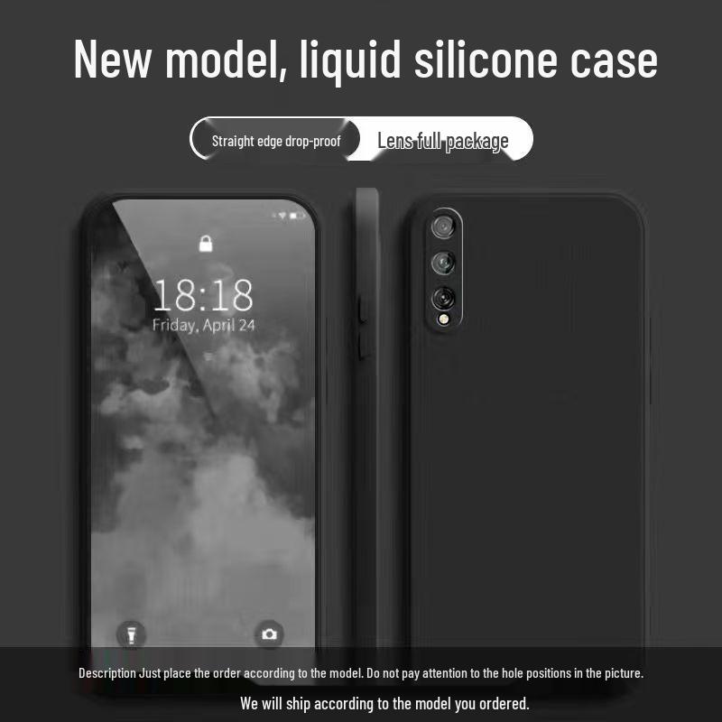 

Huawei Enjoy 10S Liquid Silicone Full Coverage Protective Case - Drop Resistant, Skin-Friendly, Solid Color Huawei Enjoy 10S чёрный