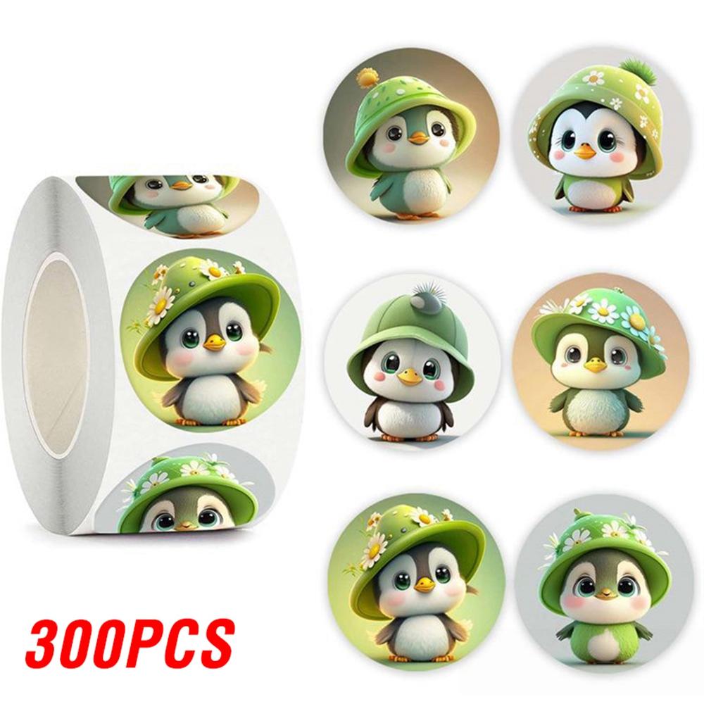 100-500Pcs High-Standard Cartoon Superior-Grade Cute First-Class Penguin First-Class Sticker Superior-Grade Reward Praise First-Class